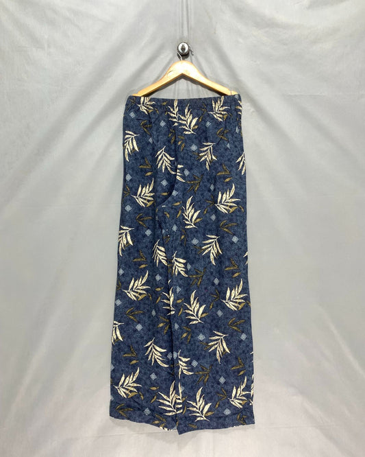 Thrift Queen Blue Plazo For Women S