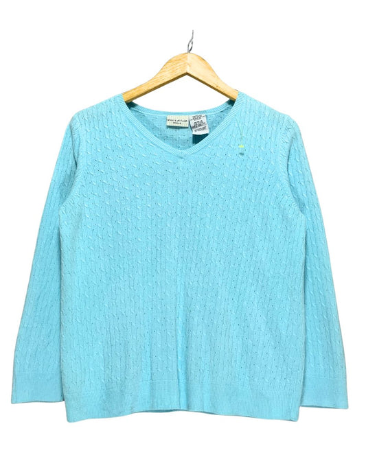 White Stag Blue Sweater For Women M