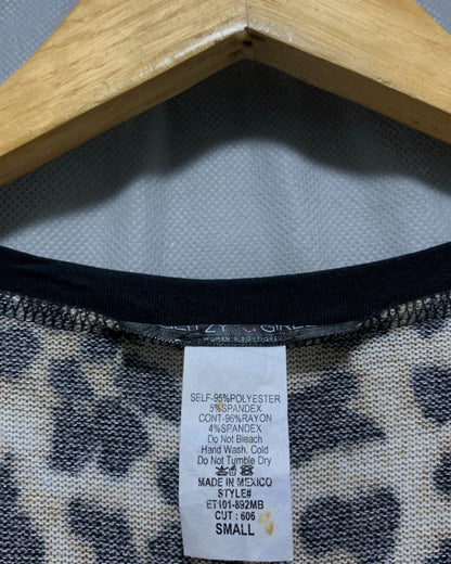 Glitzy Girlz  Leopard Sweatshirt For Women Small