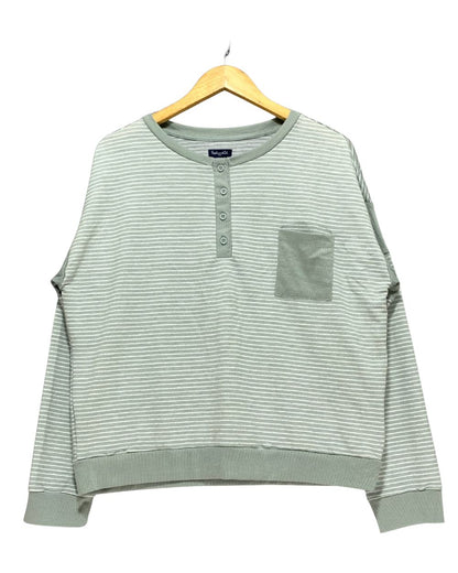 Splendid Green Sweatshirt For Women Large