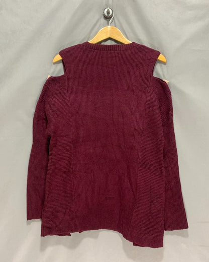LYSSE Maroon Sweater For Women Small
