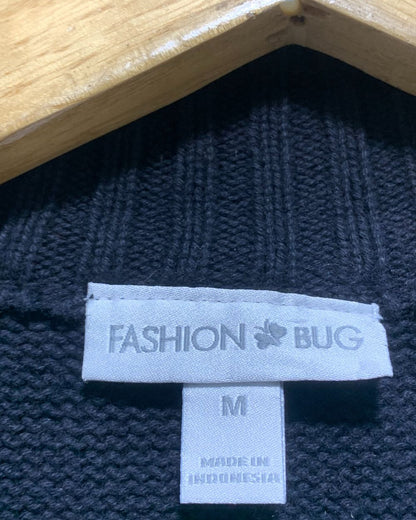 Fashion Bug Black Zipper For Women Medium