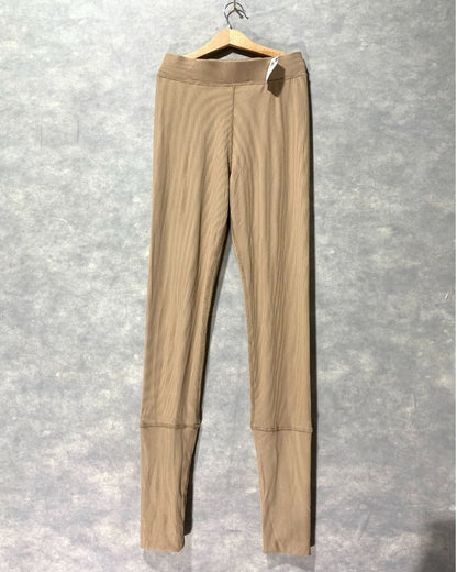 thriftqueen Khaki Sport Gym tights For Women L