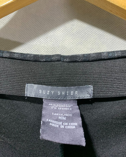 Suzy Shier Black Sport Gym tights For Women L