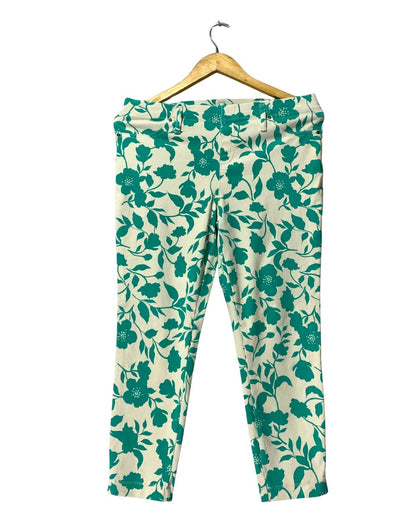 Time & True Green Trousers For Woman 16 Years