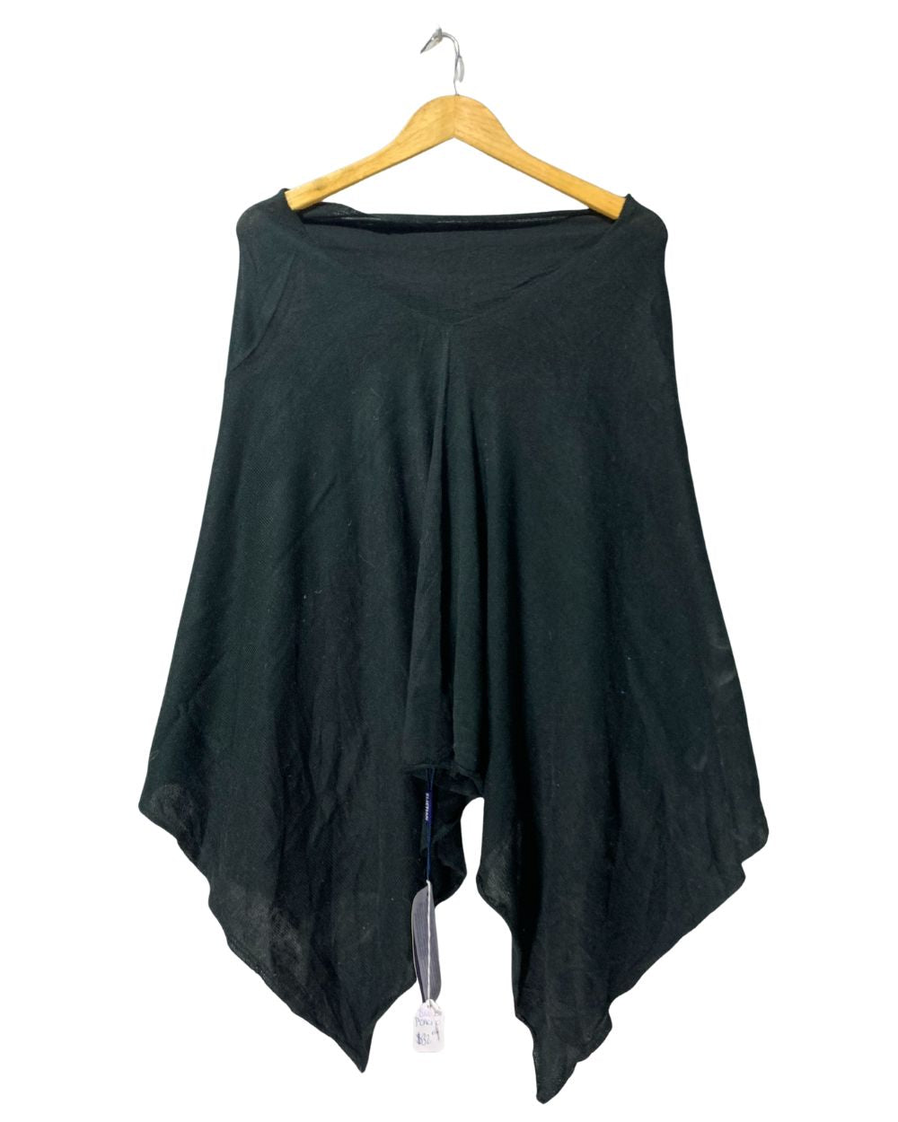 Elietlan Black Cape Shawl For Women