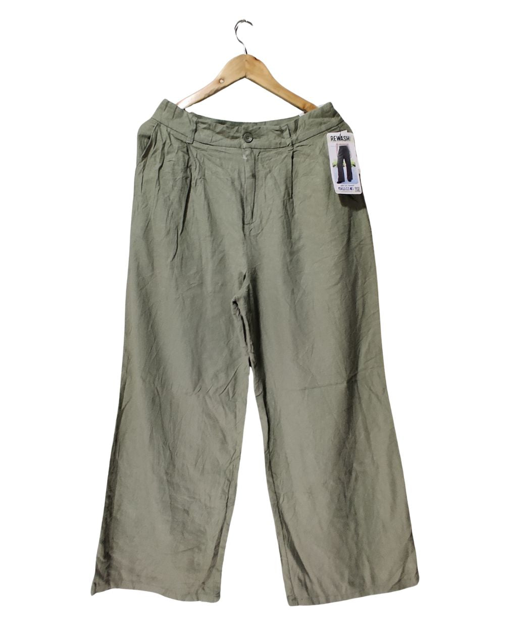 Rewash Black Plazo For Women Large