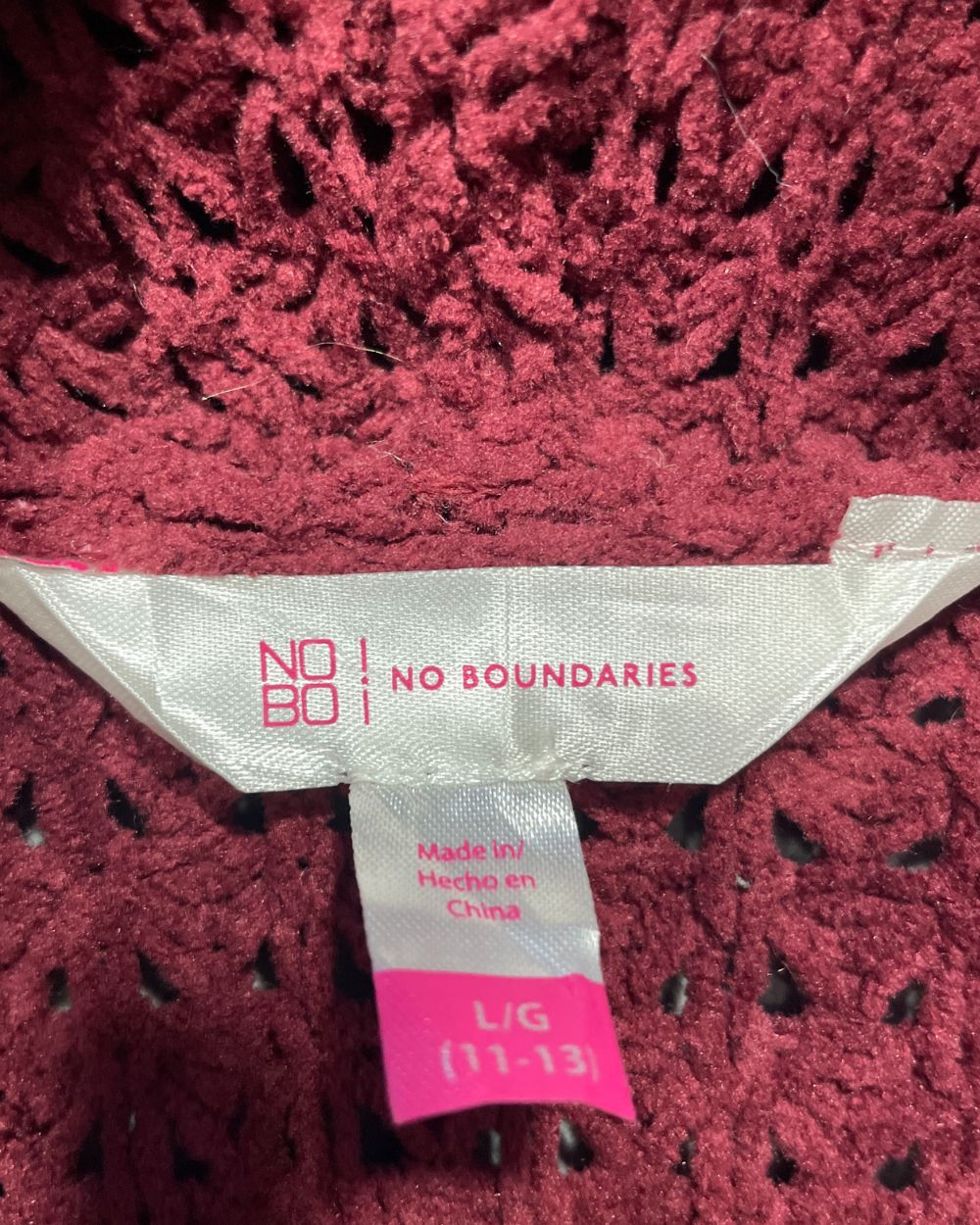 No Boundaries For Women Sweater Large