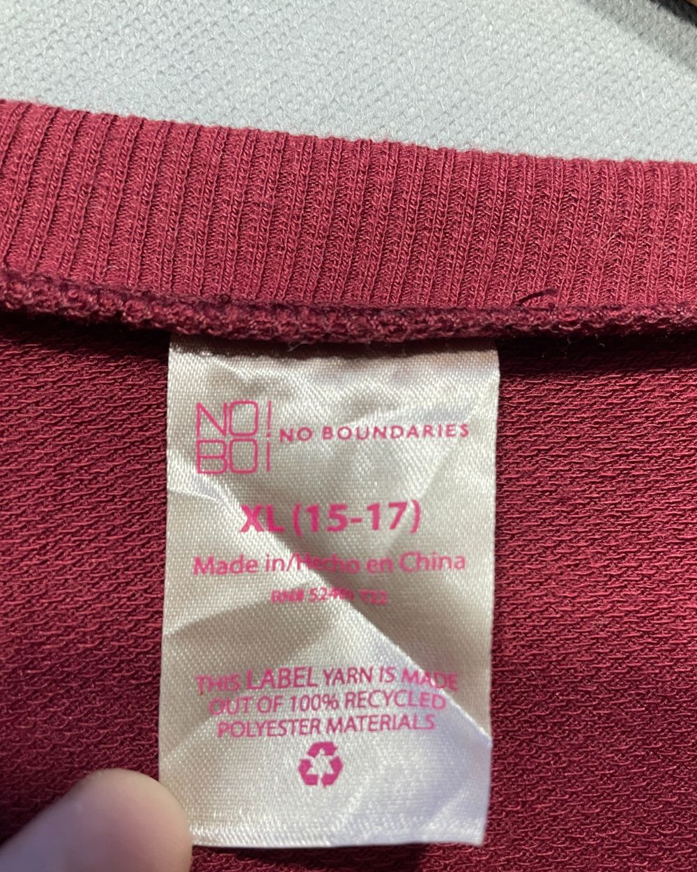 No Boundaries For Women Sweatshirt X Large