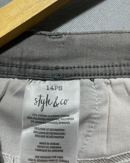 Style & Co Gray Jeans For Women X Large | ThriftQueen.pk