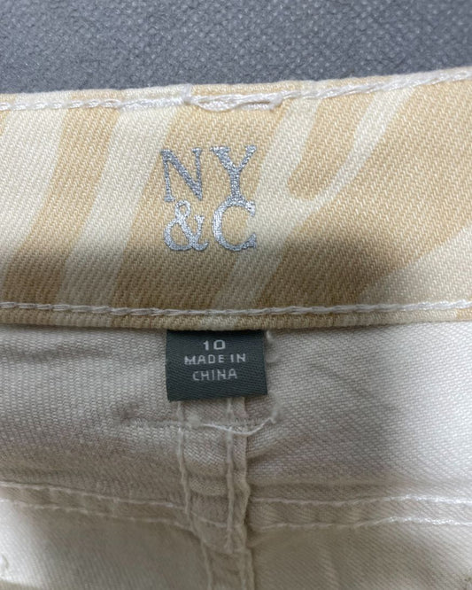 NY & C Cream Jeans For Women Large | ThriftQueen.pk