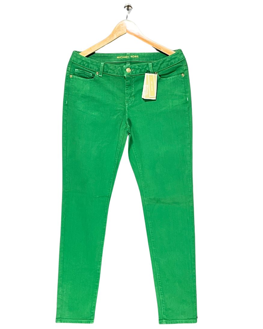 Michael Kors Green Jeans For Women Large | ThriftQueen.pk