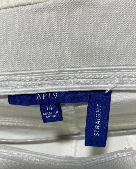 Apt.9 White Jeans For Women X Large | ThriftQueen.pk