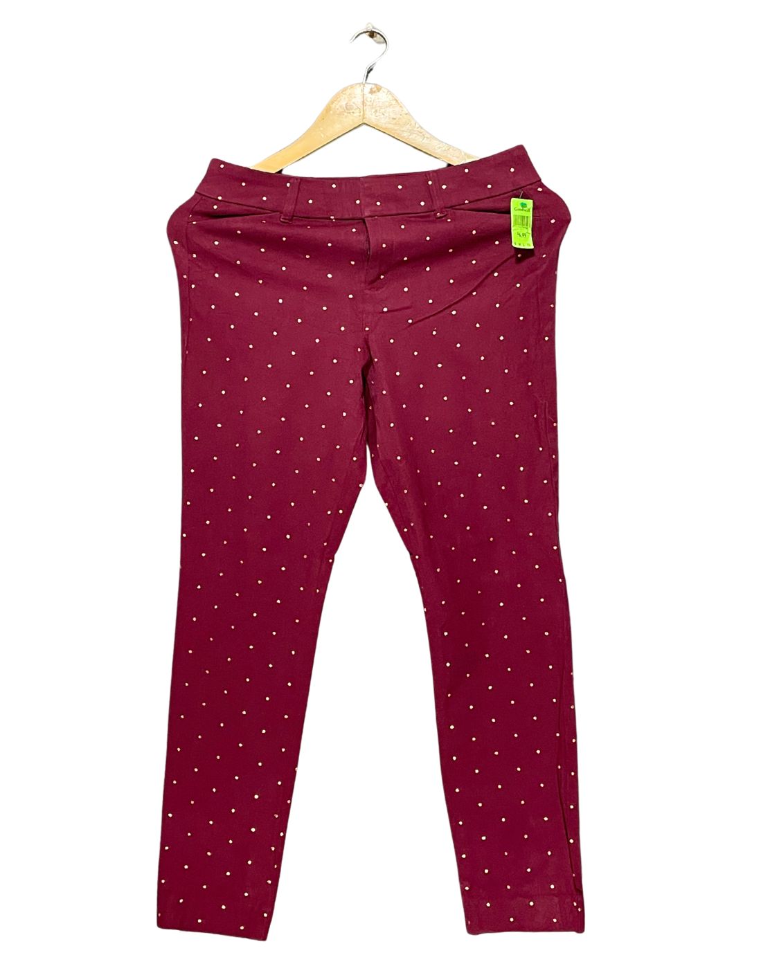 Old Navy Maroon Jeans For Women XS | ThriftQueen.pk