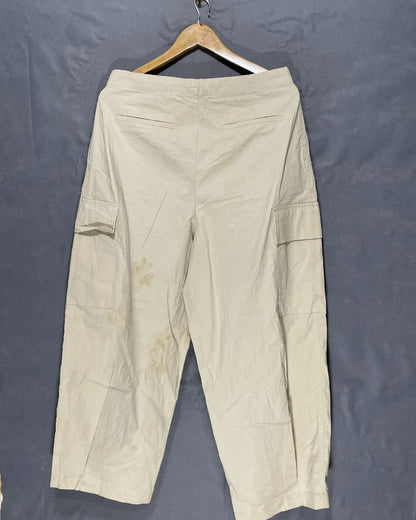 Zara Cream Jeans For Women Large | ThriftQueen.pk