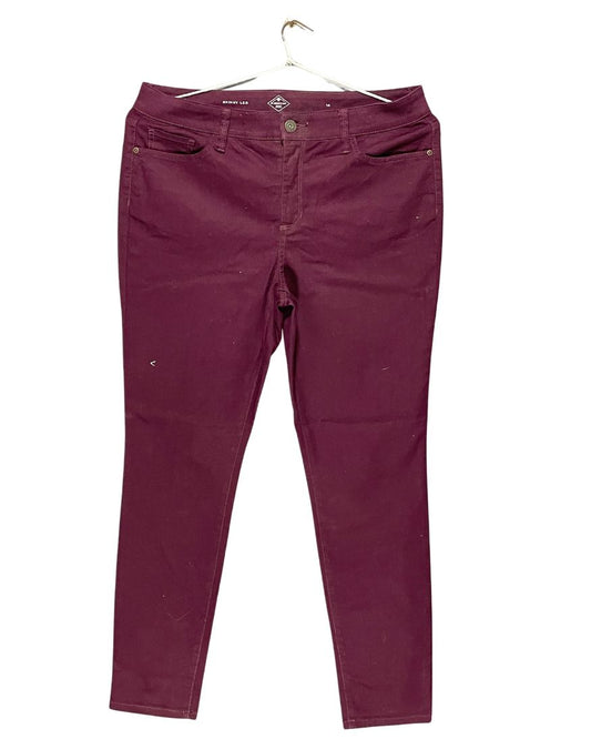 St Joh's Bay Maroon Jeans For Women X Large | ThriftQueen.pk
