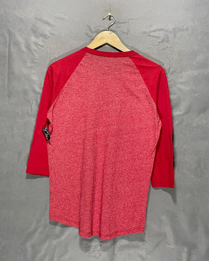 Majestic Red Cotton T Shirt For Women L | ThriftQueen.pk