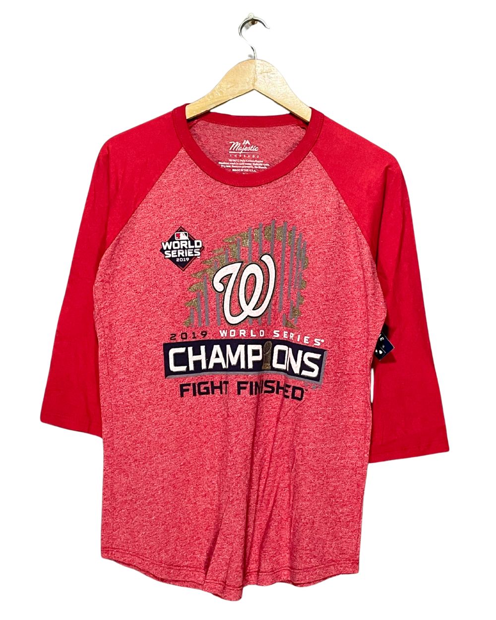 Majestic Red Cotton T Shirt For Women L | ThriftQueen.pk