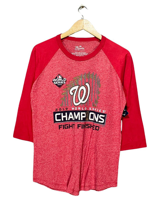 Majestic Red Cotton T Shirt For Women L | ThriftQueen.pk