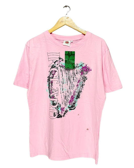 Traditional Craft Pink Cotton T Shirt For Women 3X Large | ThriftQueen.pk