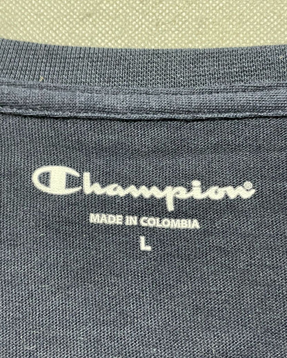 Champion Blue Cotton T Shirt For Women L | ThriftQueen.pk