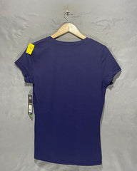 Polo U.S. Assn Blue Cotton T Shirt For Women M | ThriftQueen.pk