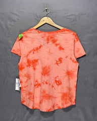 Old Navy Orange Cotton T Shirt For Women M | ThriftQueen.pk