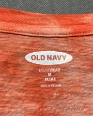 Old Navy Orange Cotton T Shirt For Women M | ThriftQueen.pk