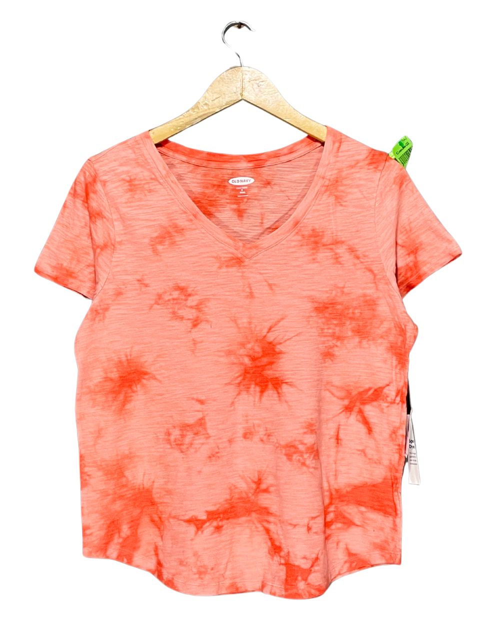 Old Navy Orange Cotton T Shirt For Women M | ThriftQueen.pk