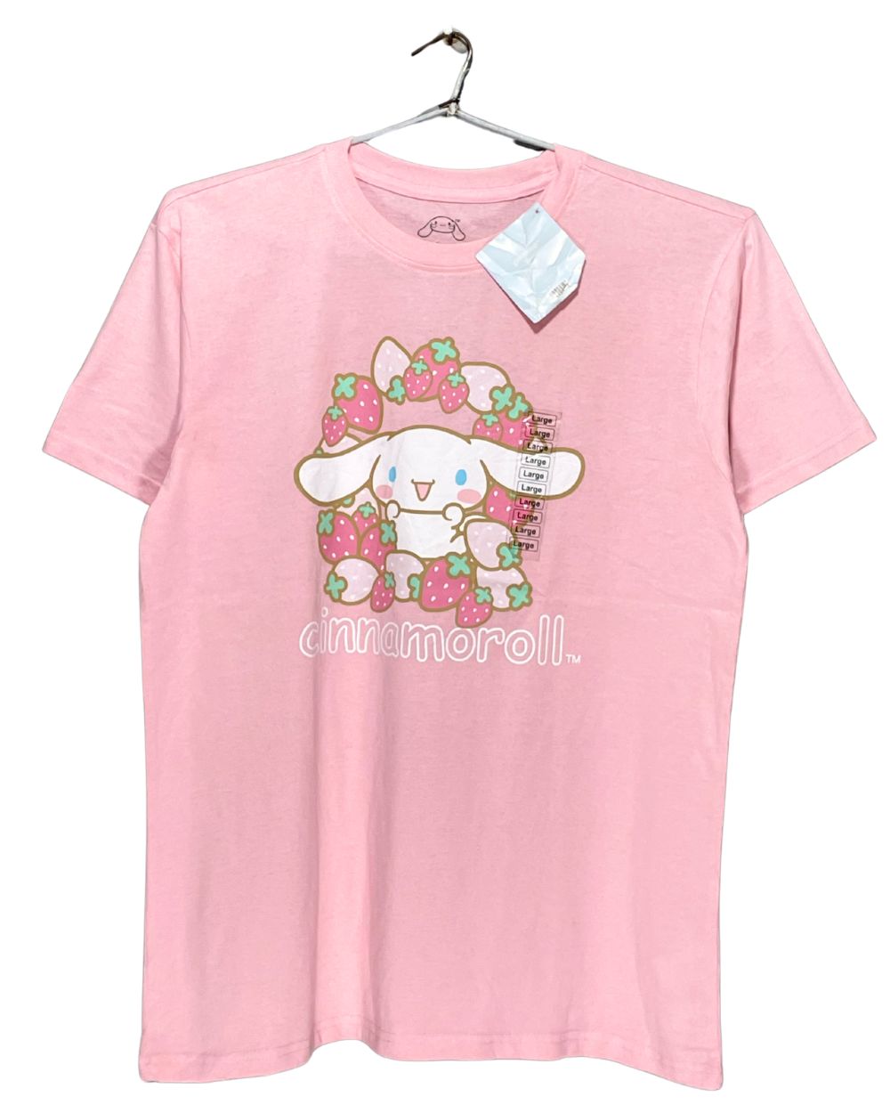 Cinnamoroll Pink Cotton T Shirt For Women L | ThriftQueen.pk