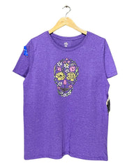 Halloween Purple Cotton T Shirt For Girl 18 Years | ThriftQueen.pk
