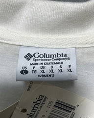Columbia White Cotton Polo T Shirt For Women XL | ThriftQueen.pk
