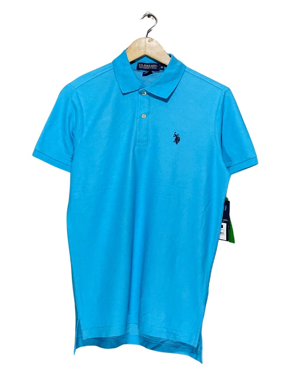 Polo U.S. Assn Blue Cotton Polo T Shirt For Women XS | ThriftQueen.pk