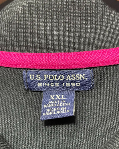 Polo U.S. Assn Black Cotton Polo T Shirt For Women XXL | ThriftQueen.pk