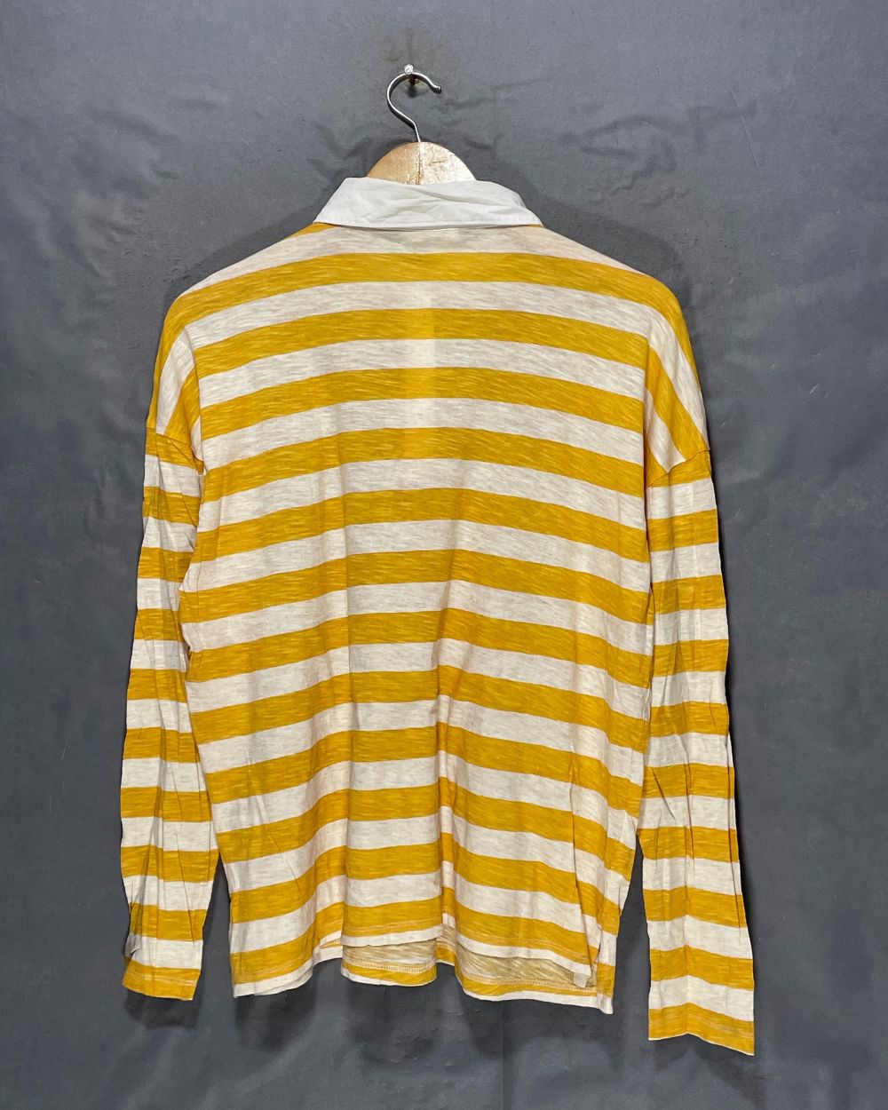 Style & Co Yellow Cotton Polo T Shirt For Women L | ThriftQueen.pk