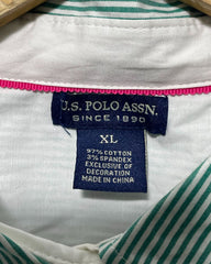 Polo U.S. Assn Green Cotton Shirt For Women XL | ThriftQueen.pk