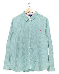 Polo U.S. Assn Green Cotton Shirt For Women XL | ThriftQueen.pk
