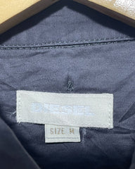 Diesel Black Cotton Shirt For Women M | ThriftQueen.pk