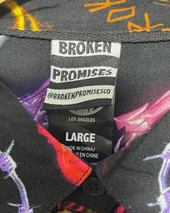 Broken Promises Black Cotton Shirt For Women L | ThriftQueen.pk