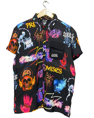 Broken Promises Black Cotton Shirt For Women L | ThriftQueen.pk