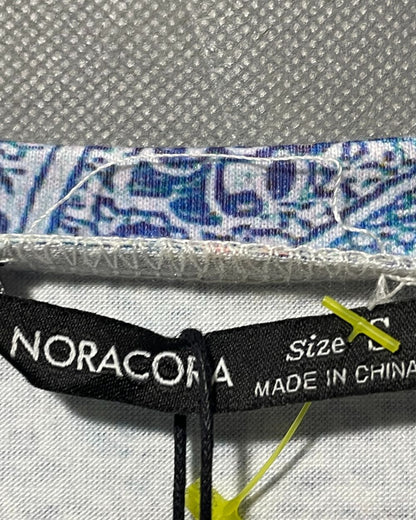 Noracora Blue Polyester For Women Tops Small