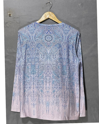 Noracora Blue Polyester For Women Tops Small