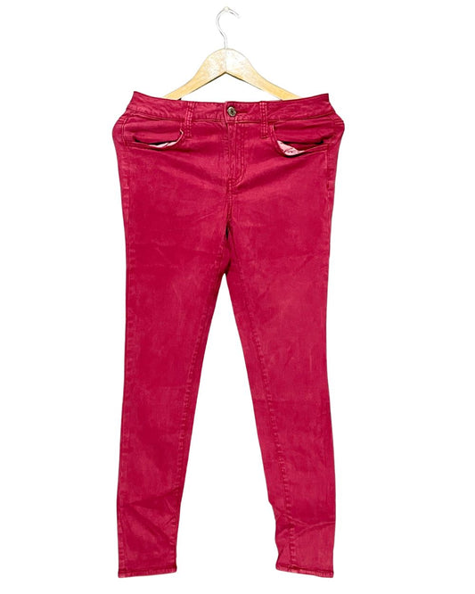 American Eagle Maroon Jeans For Women M