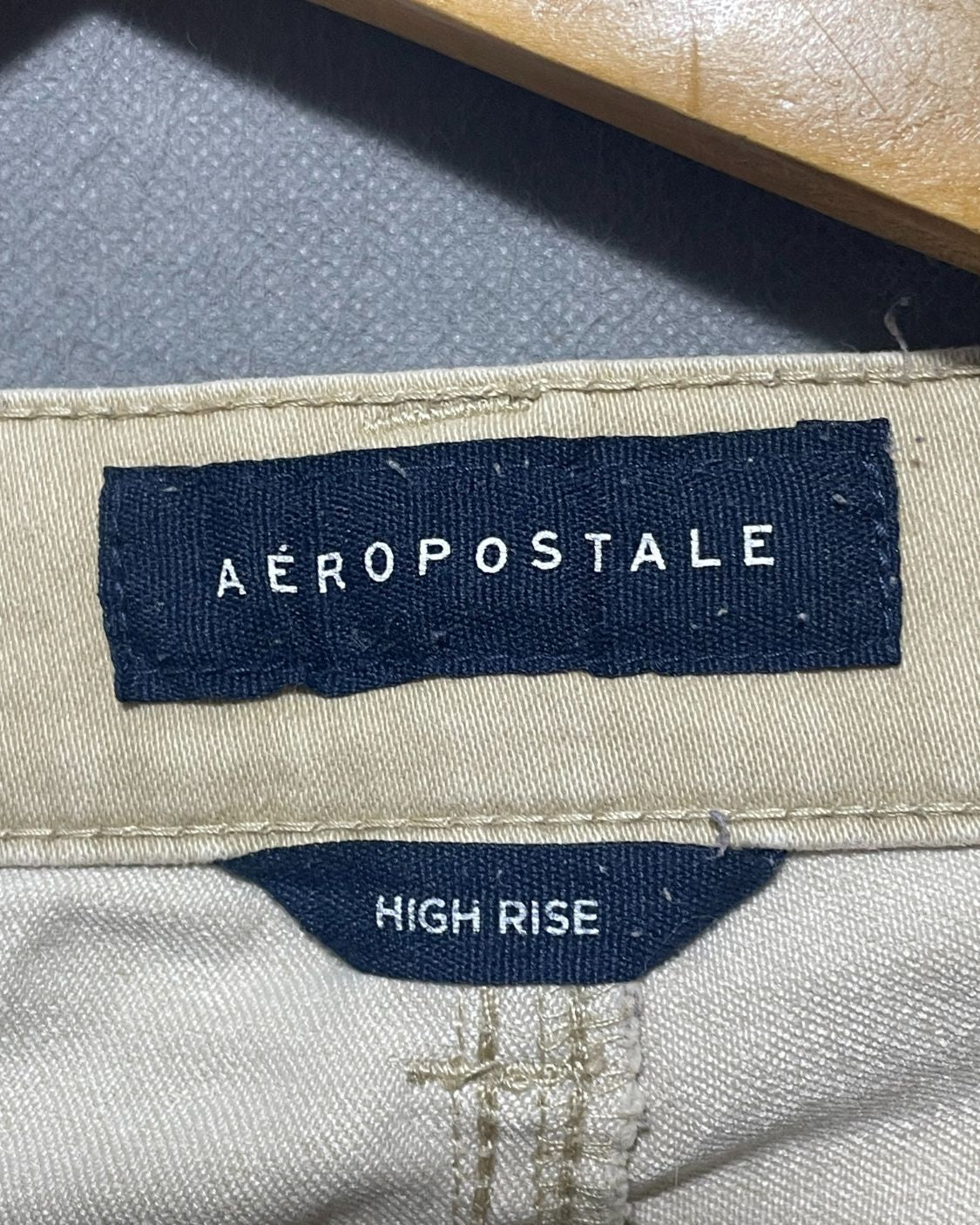 Aeropostale Khaki Flare Jeans For Women Small