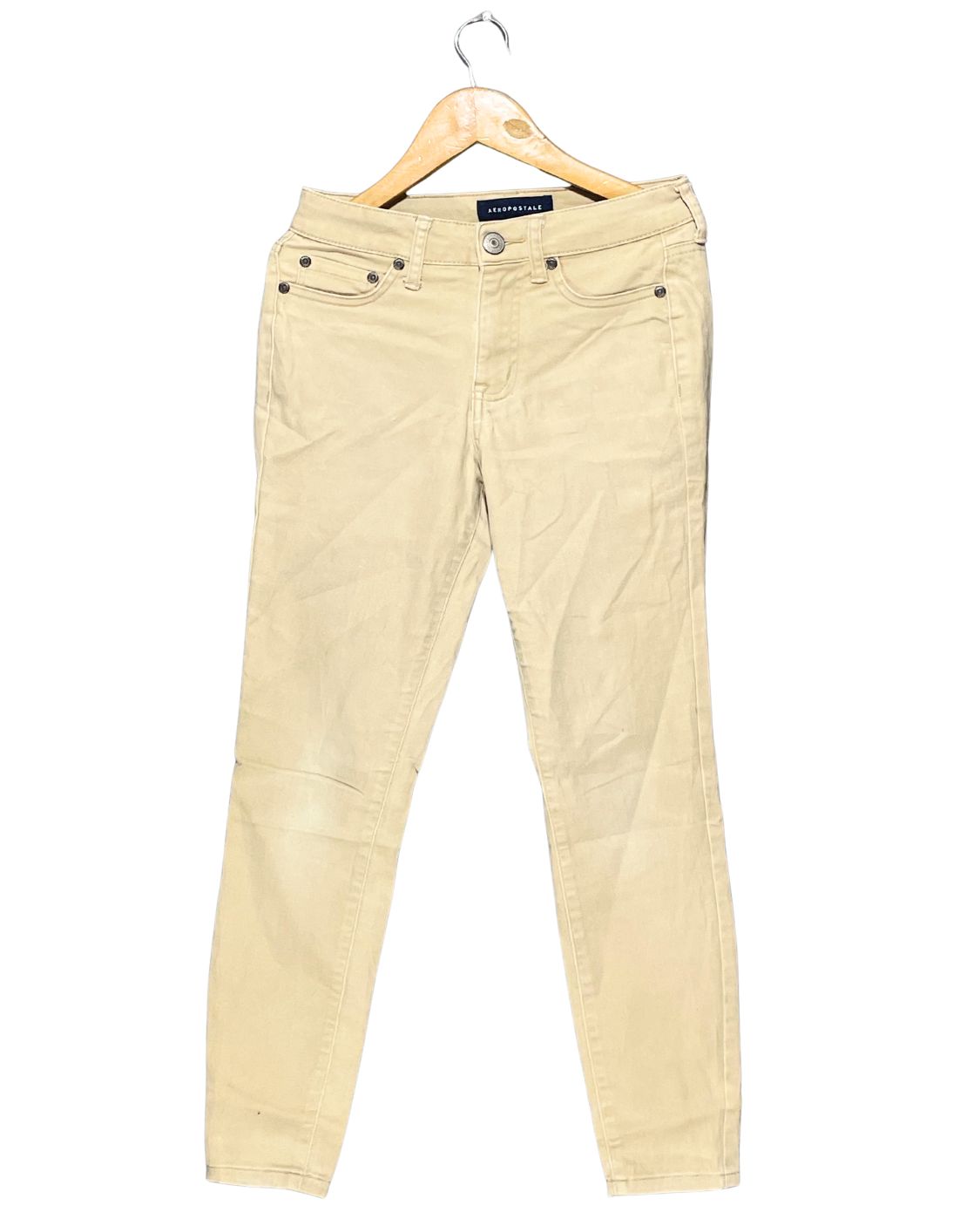 Aeropostale Khaki Flare Jeans For Women Small