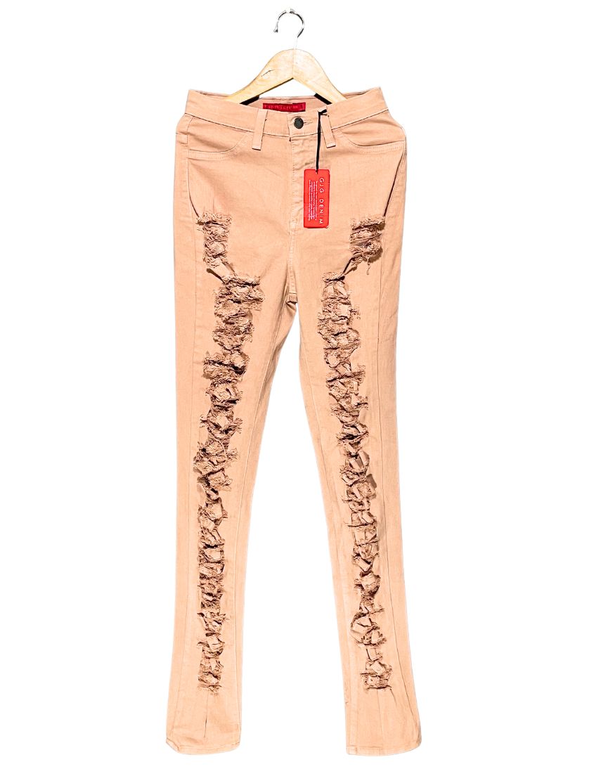 GJG Denim Pink Jeans For Women XS