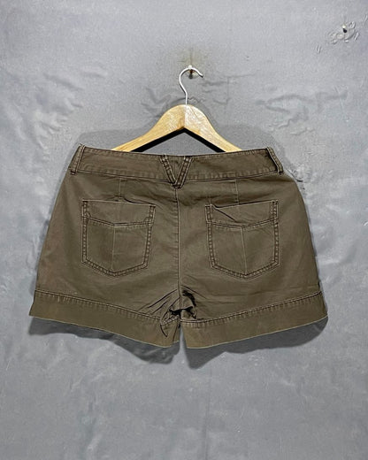 Express Brown Jeans Short For Women Large