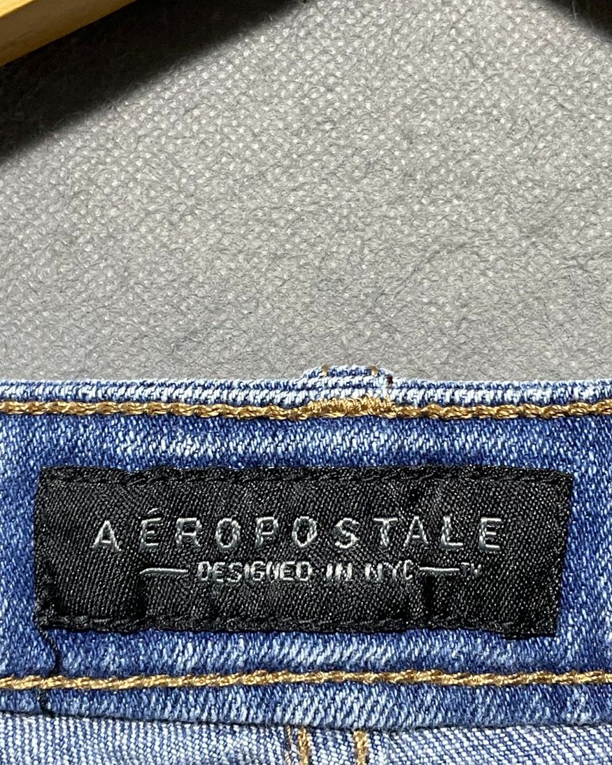 Aeropostale Blue Jeans Short For Women Large