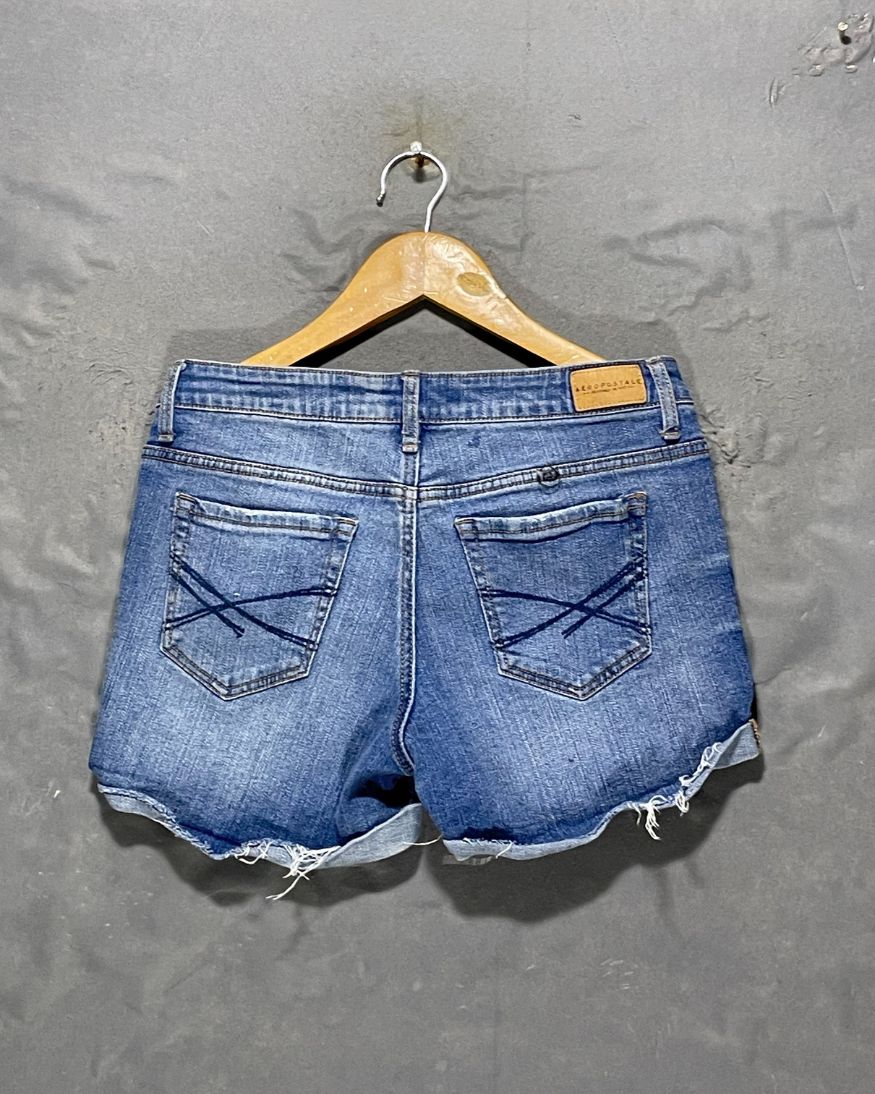Aeropostale Blue Jeans Short For Women Large