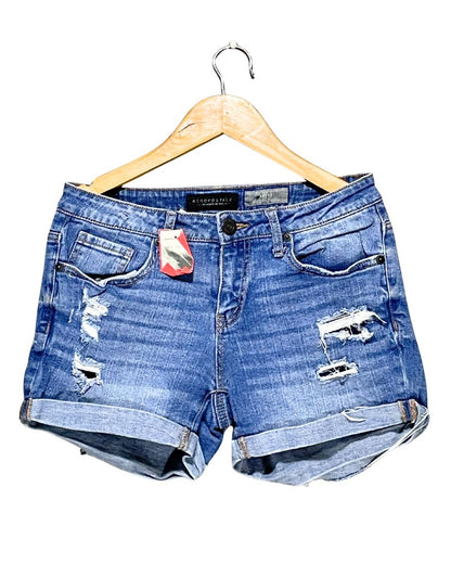 Aeropostale Blue Jeans Short For Women Large